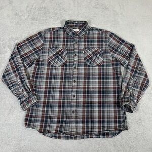Katin Shirt Mens Large Flannel Button Up Long Sleeve Pockets